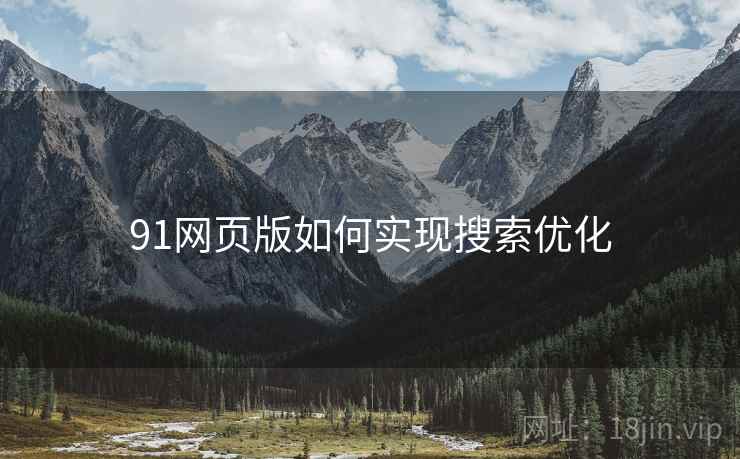 91网页版如何实现搜索优化